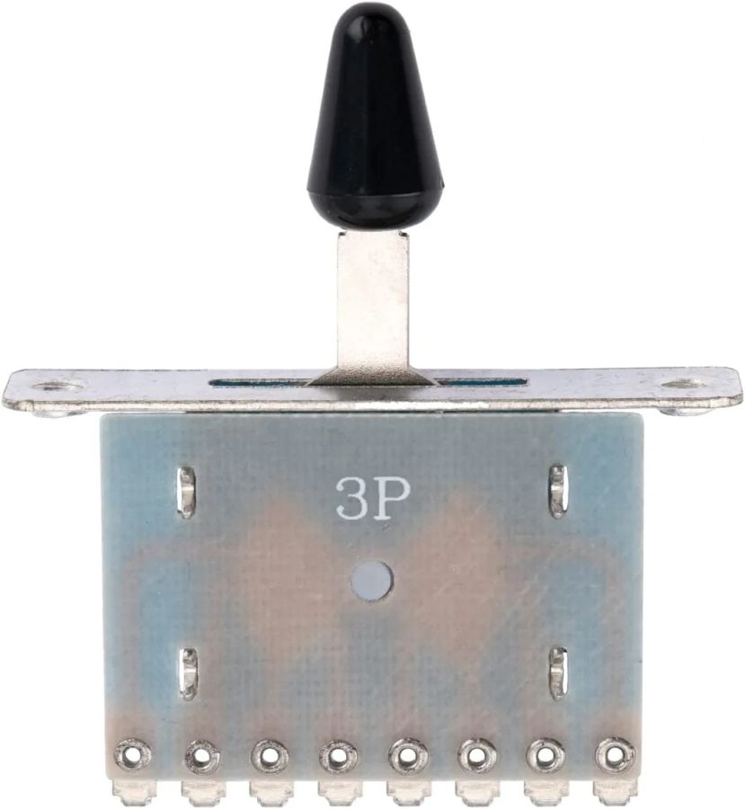 Alpha 3-Way Pickup Selector Lever Tele Switch( Black Tips) - 2