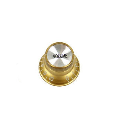 Gibson Style Top Hat Gold-Silver Wolüme Potans Knob-Potans Düğmesi Tek - ASK-M