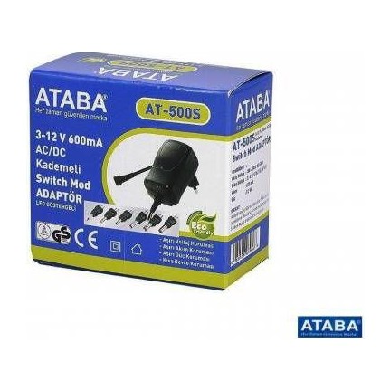 Ataba 12Volt 500mA Ayarlı Pedal Adaptörü - 1