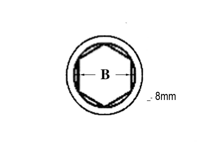 Baroque 8 mm Pipo Sap Alyan Anahtarı - 2