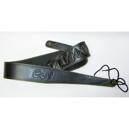 Cort CA630LBK Siyah Deri Gitar Askı/Strap - Cort