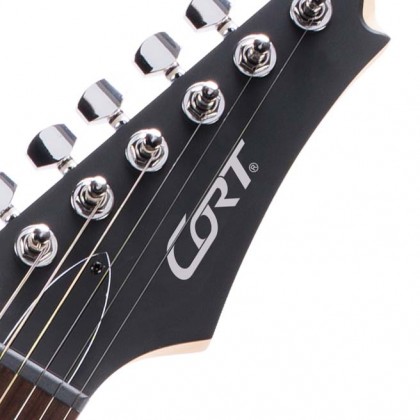 Cort X100 OPBB Open Pore Black Cherry Burst Elektro Gitar (H-H) - Thumbnail