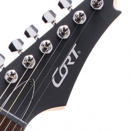 Cort X100 OPBB Open Pore Black Cherry Burst Elektro Gitar (H-H) - 2