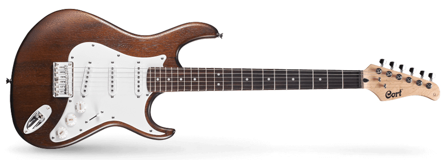 Cort G100OPW Open Pore Walnut Elektro Gitar (S-S-S) - 1