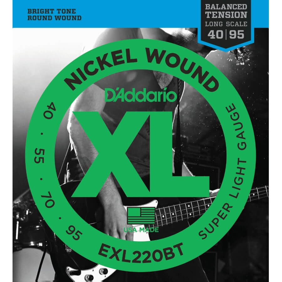 D’Addario EXL220BT 4 Telli Bas Gitar Tel Takımı Balanced Tension (40-95) - 1