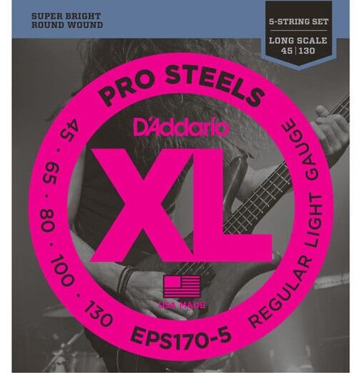 D’Addario EPS170-5 5 Telli Bas Gitar Tel Takımı Long Scale (45-130) - 1