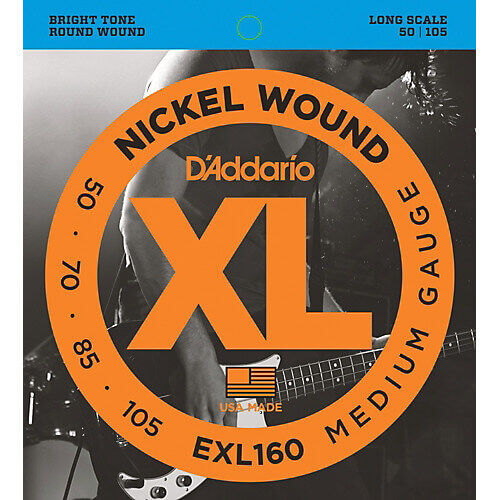 D’Addario EXL160 4 Telli 50-105 Bas Gitar Tel Takımı - 1