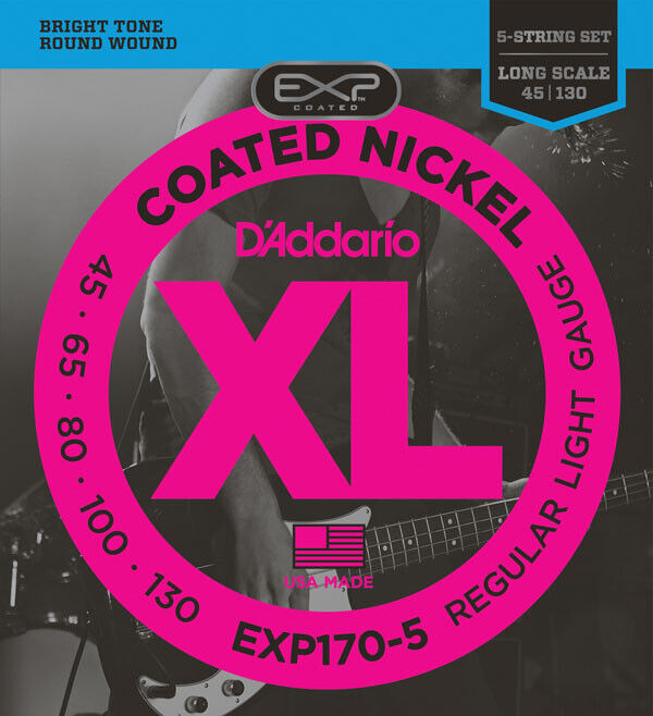 D’Addario EXP170-5 5 Telli Bas Gitar Tel Takımı Long Scale (45-130) - 1