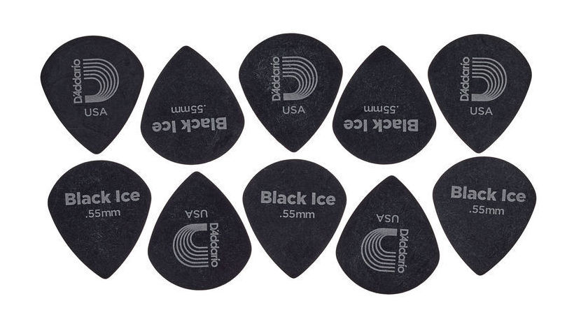 D’Addario 3DBK2-10 Black Ice 10 Adet Pena (0.55mm) - 2