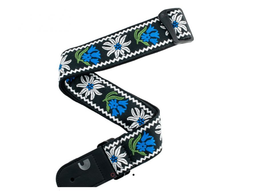 D'Addario 50PCLV01 Peace & Love Woven Guıtar Strap - 1