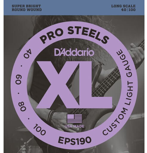 D’Addario EPS190 4 Telli Bas Gitar Tel Takımı Long Scale (40-100) - 1