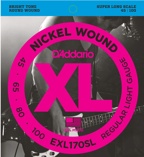 D’Addario EXL170SL 4 Telli Bas Gitar Tel Takımı Super Long Scale (45-100) - 1