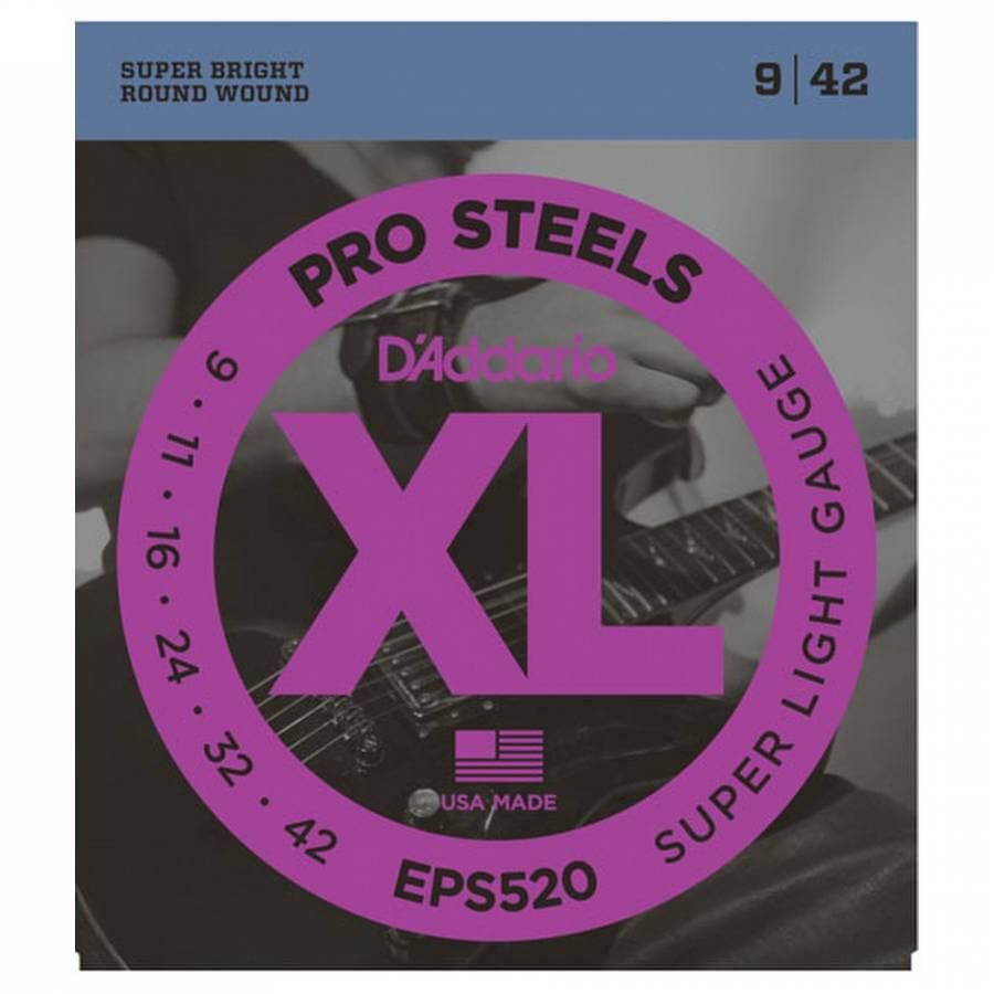 D'Addario EPS520 Pro Steels Elektro Gitar Teli (09-42) - 1