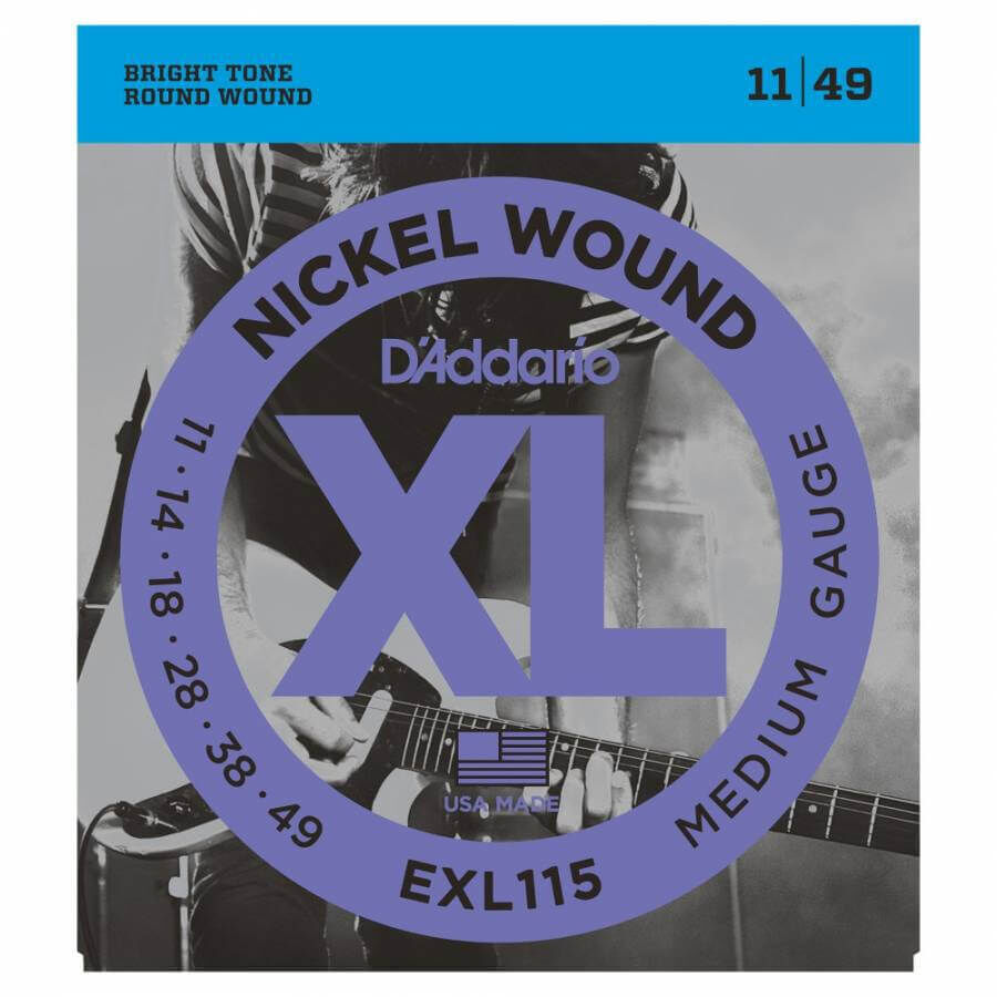 D'Addario EXL115 Blues / Jazz Nickel Wound Elektro Gitar Teli (011-049) - 1