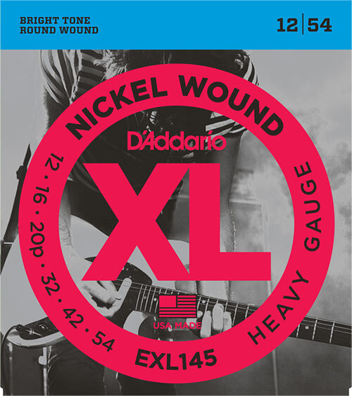 D'Addario EXL145 Nickel Wound Elektro Gitar Teli (12-54) - 1