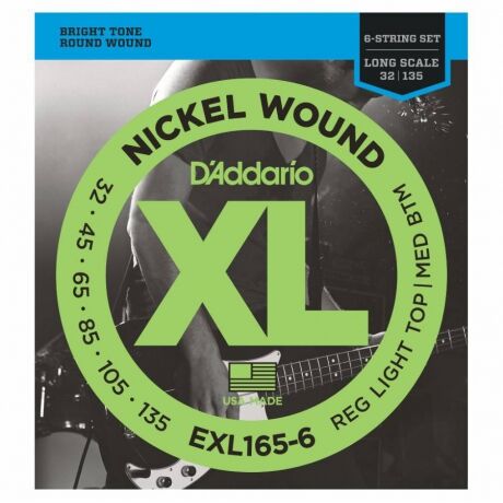 D'Addario EXL165-6 Long Scale 6 Telli Bas Gitar Teli (032-135) - 1