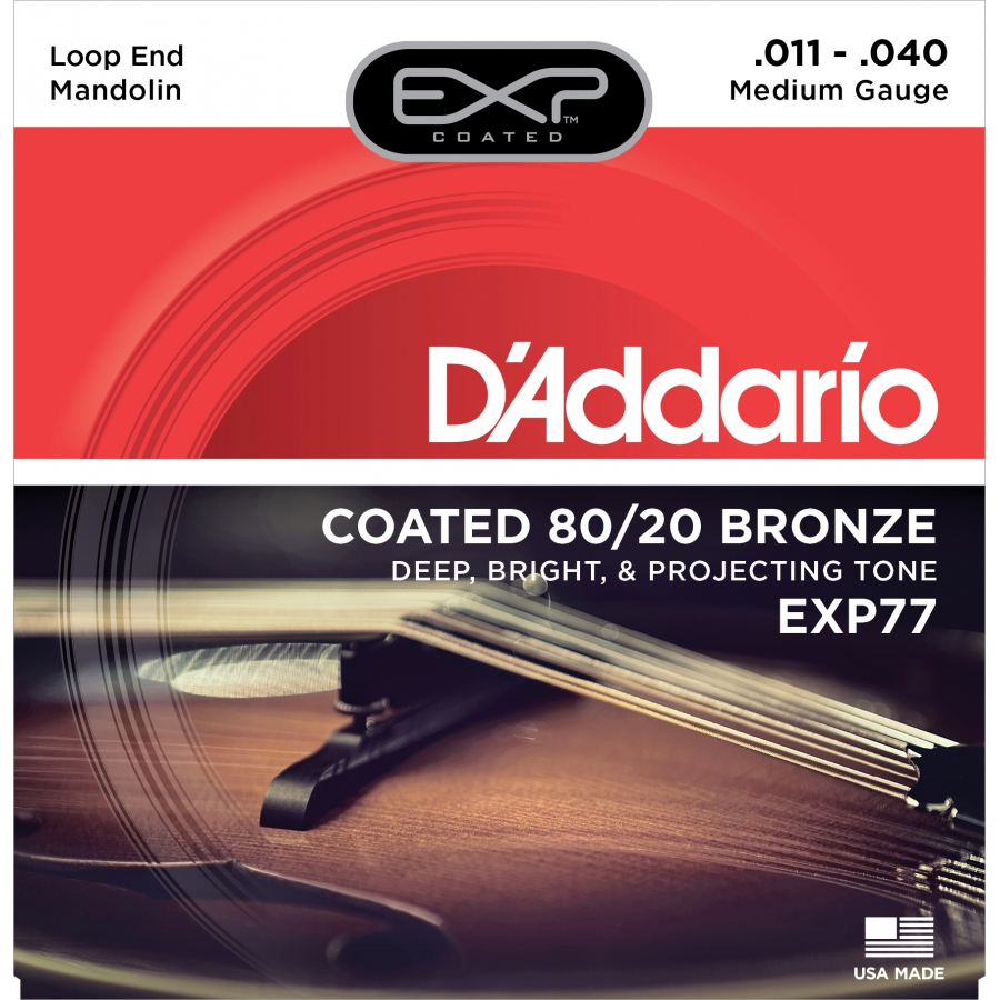 D'addario EXP77 Bronze Mandolin Teli - 1