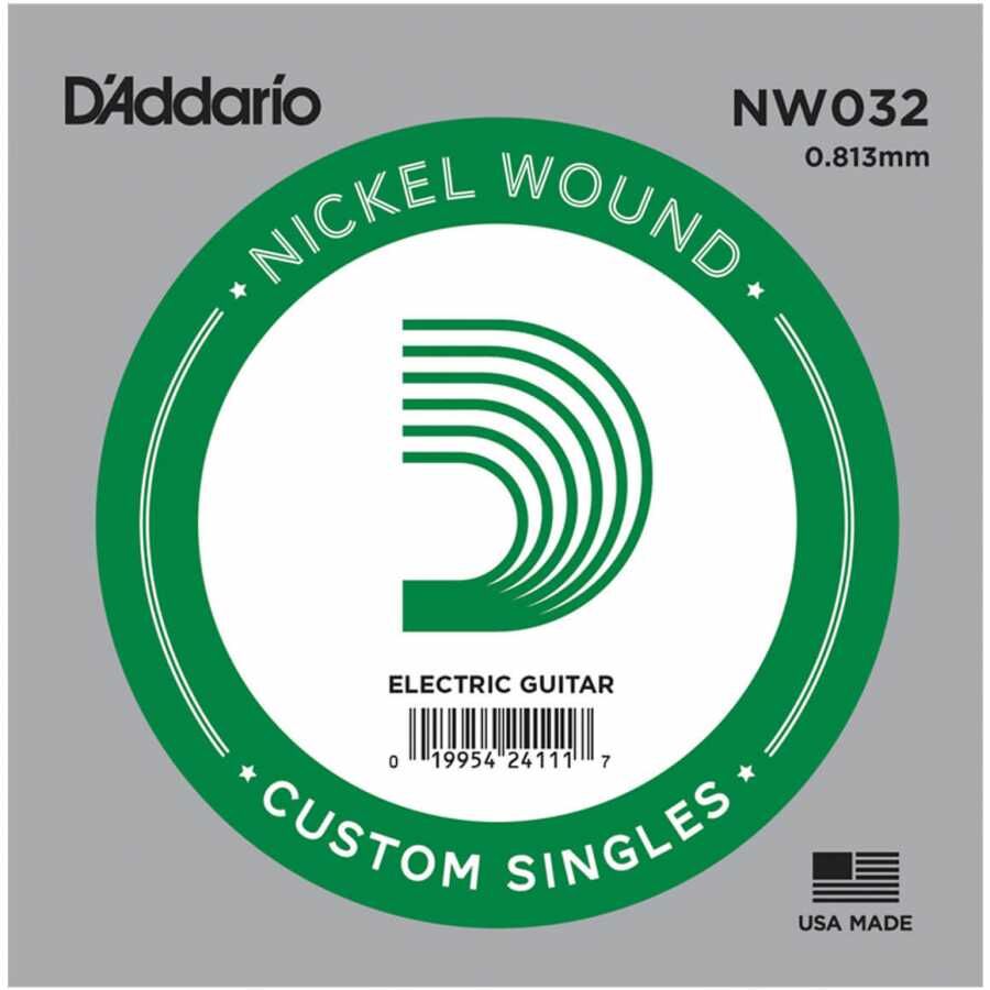 D'Addario NW032 Nickel Wound Elektro Gitar Tek Tel - 1