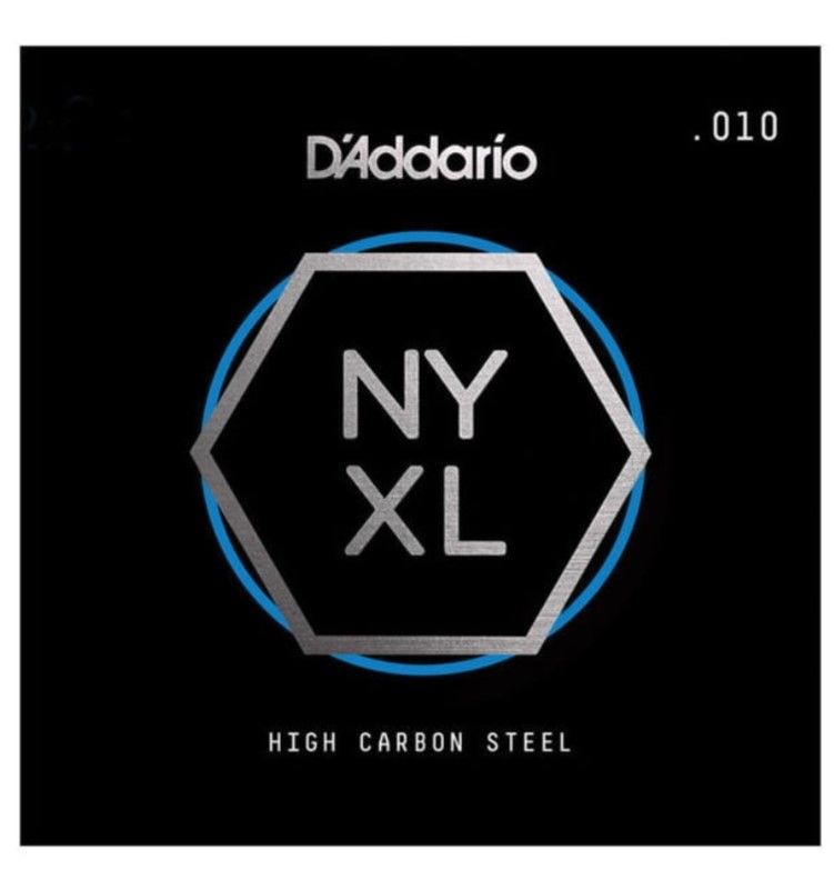 D'Addario NYS010 High Carbon Elektro ve Akustik Tek E Teli 010 - 1