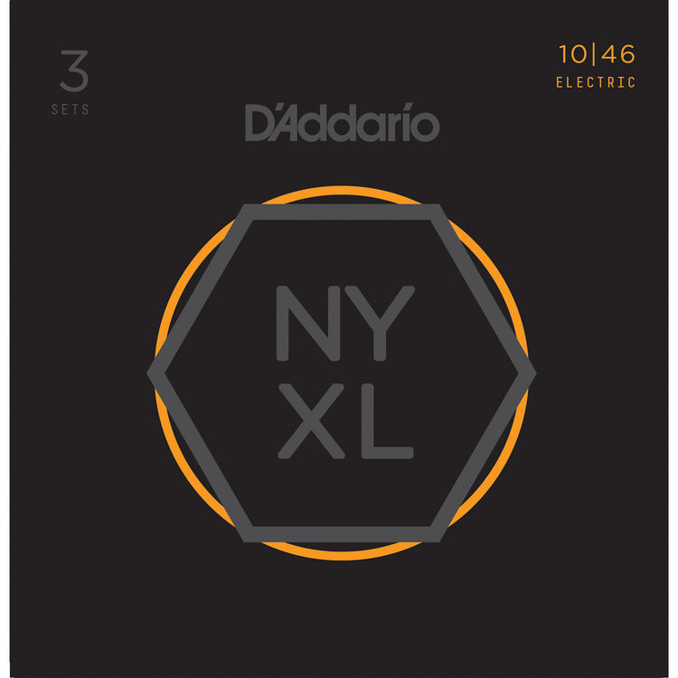 D'Addario NYXL1046-3P Nikel Wound Elektro Gitar Tel Takımı 3lü Set - 1