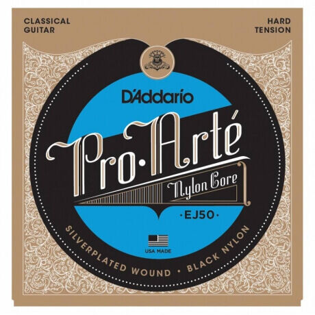 D'Addario Pro-Arte EJ50 Hard Tansiyon Klasik Gitar Teli Black-Nylon - 1