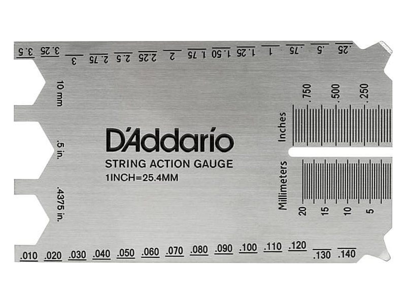 D'Addario Yeni Versiyon PW-SHG-01 Tel Yükseklik Ayar Cetveli - 1