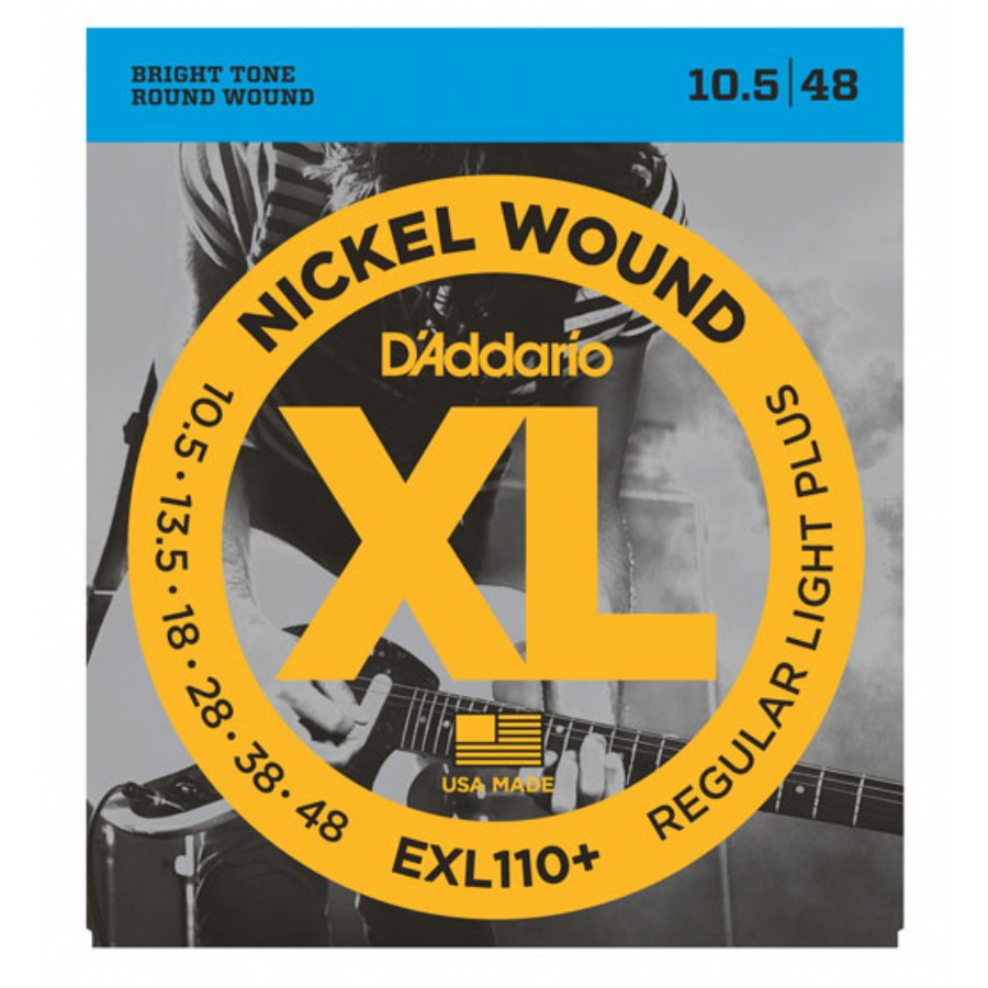 D'Addario XL110+ Regular Light Plus Elektro Gitar Tel Takımı (10,5-48) - 1