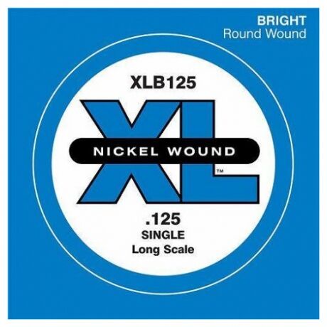 D'Addario XLB125 Tek Bas Gitar Teli (125) - 1