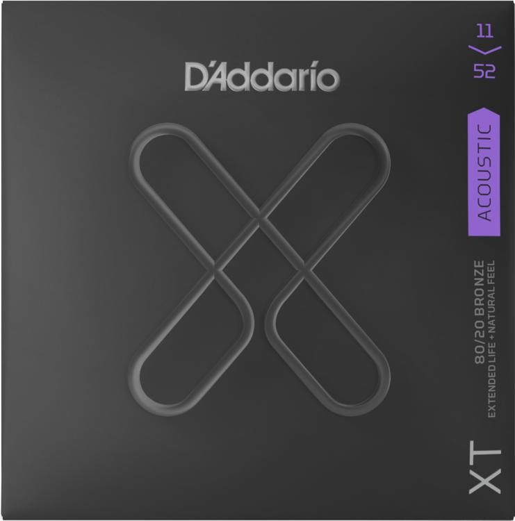 D'Addario XTABR 11-52 Custom Light Akustik Gitar Tel Takımı - 1