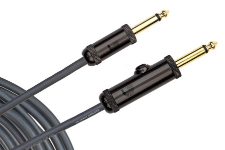 Planet Waves PW-AG-15 4.5 Metre 2 Ucu Düz Devre Kesicili Gitar Kablo Siyah Switchli - 2