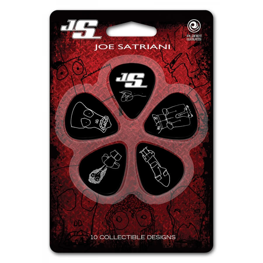 PlanetWaves 1CBK4-10JS Joe Satriani Medium Pena (5'li) - 1