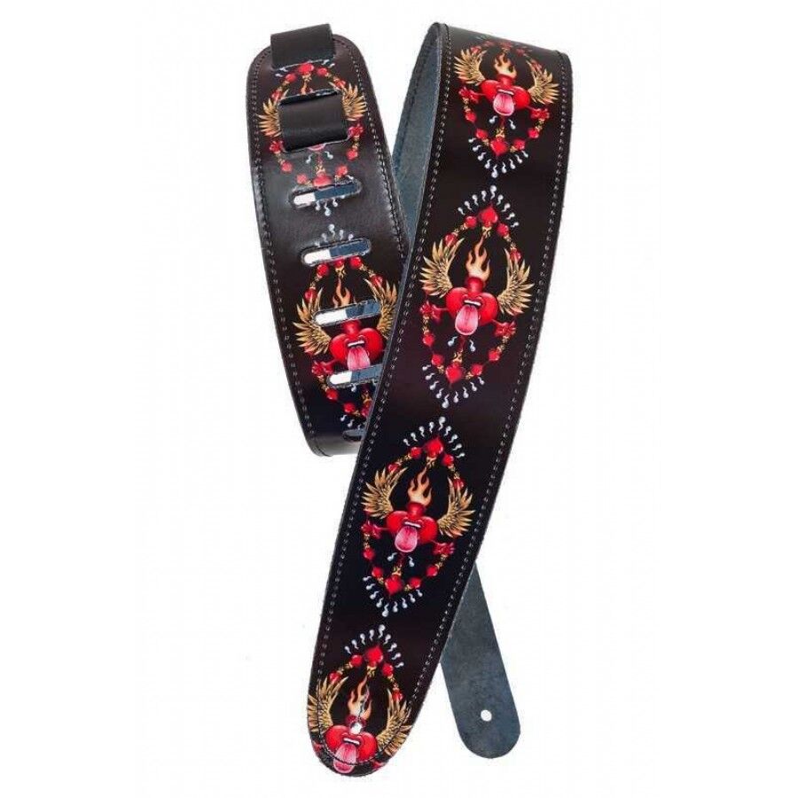 PlanetWaves Al McWhite Surf Collection Rad Heart Gitar Askı/Strap - 1