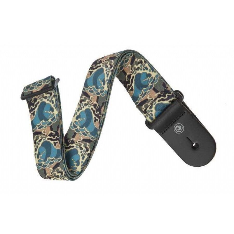 PlanetWaves Al McWhite Surf Collection Typhooon Gitar Askı/Strap - 1