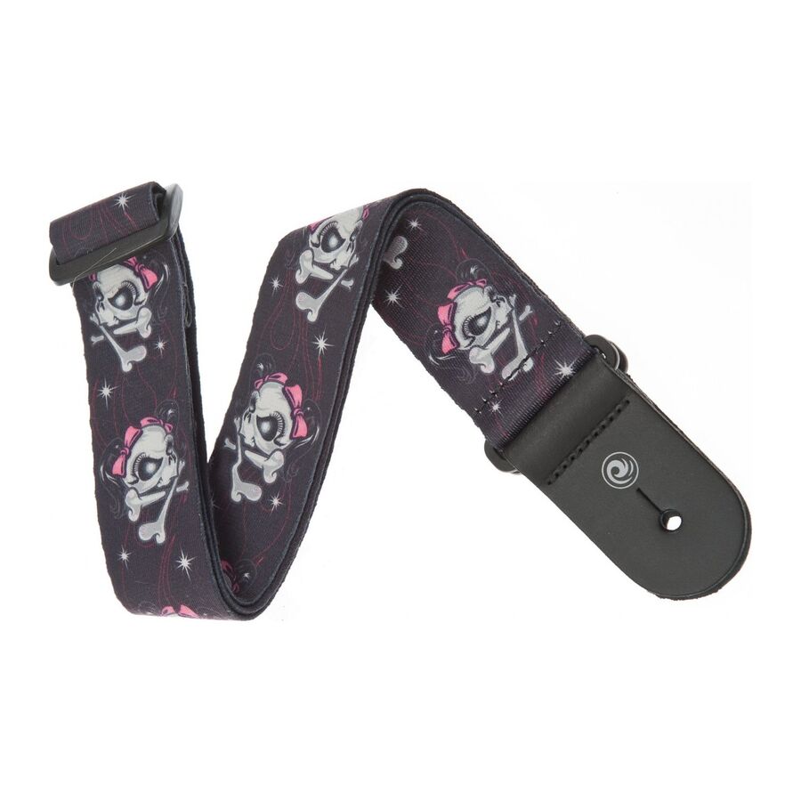 PlanetWaves Lethal Threat Collection Miss Skulls Gitar Askı/Strap - 1