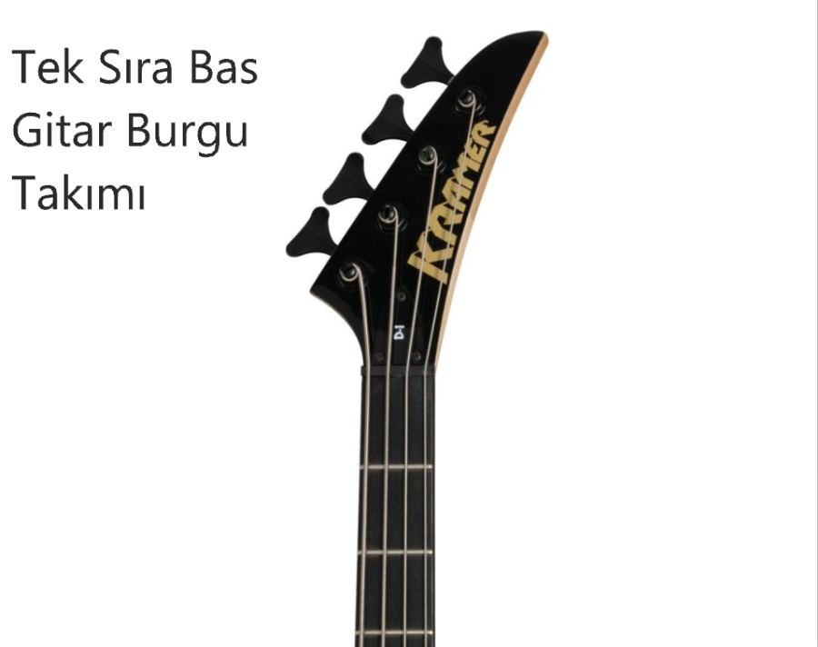 DerJung DJ-242G 2 Sağ-2 Sol (2+2) Gold Bas Gitar Burgu Takımı - 2