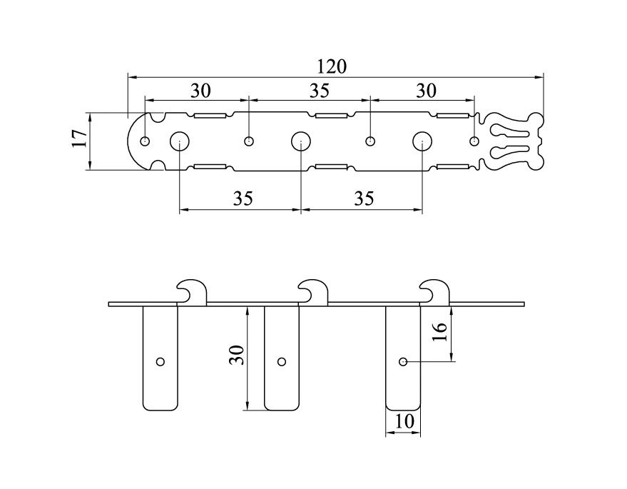 Der Jung DJ211N (3 Sağ-3 Sol) Taç Kafalı Klasik Gitar Burgu Takımı - 3