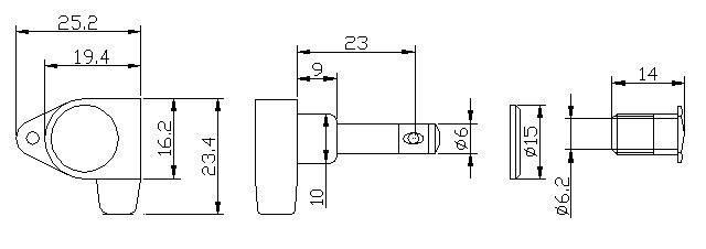 DerJung DJ335C-D4 Akustik & Elektro Gitar Burgu Takımı - 2