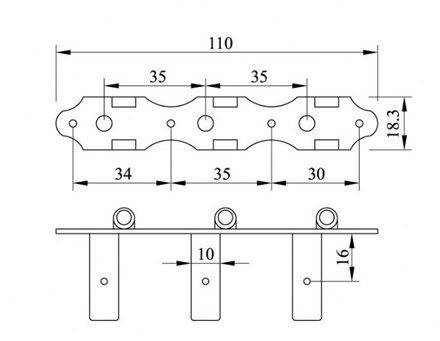 DerJung DJ405AB-A2B Klasik Gitar Burgu Takımı(3+3) - 2