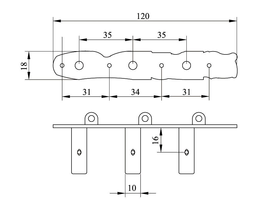 DerJung DJ101AB-AS Antik Klasik Gitar Burgu Takımı - 2