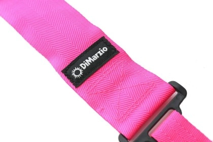 Dimarzio DD2200PK 2 inç Nylon ClipLock Neon Pembe Gitar Askısı - Thumbnail