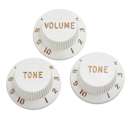 Dimarzio DM2111W 2Tone-1Wolüme Knob Set - Dimarzio