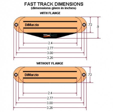 DiMarzio DP181BK Fast Track1- Black Single Humbucker Manyetik - Thumbnail