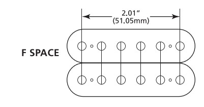 Dimarzio DP257FBK F-Spaced Illuminator™ Bridge-Köprü Manyetik - 2