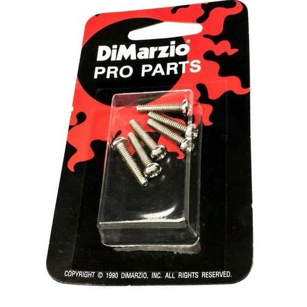 DiMarzio FH1300C Pickup Height Screws Nickel (6)-Manyetik Vida Seti - 1