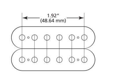 Dimarzio GG1600N Nikel Neck Humbucker Manyetik Kapağı - 2