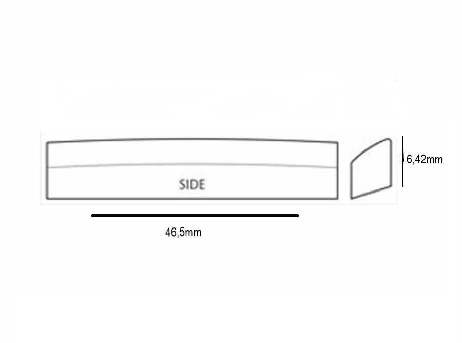 DR Parts SBNM457A Martin Stil Ham Kemik Akustik Gitar Üst Eşik - 2