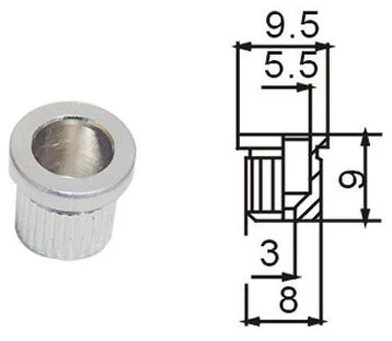 Dr Parts SM1CR Elektro Gitar Tel Yüzüğü- Ferrule (Tek) - 2