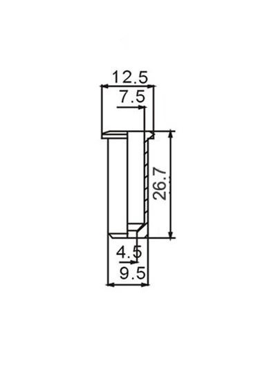 Dr.Parts SM3/CR Chrome Bass Guitar String Ferrule-Tel Yüzüğü (Tek) - 2