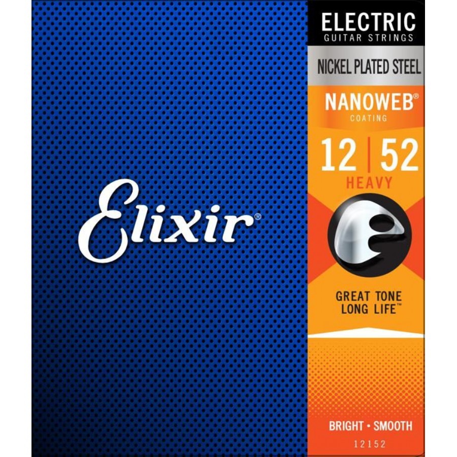 Elixir 12152 Nanoweb Heavy 12-52 Elektro Gitar Teli - 1