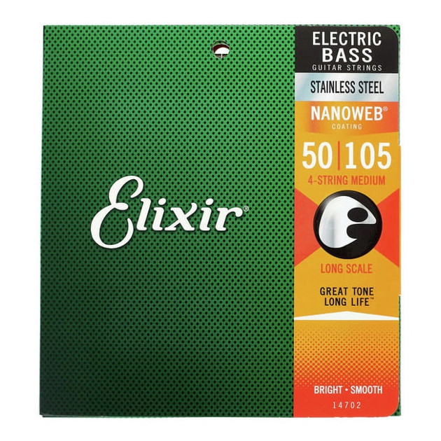 Elixir 14702 Stainless Steel Bas Gitar Teli (50 - 105) - 1